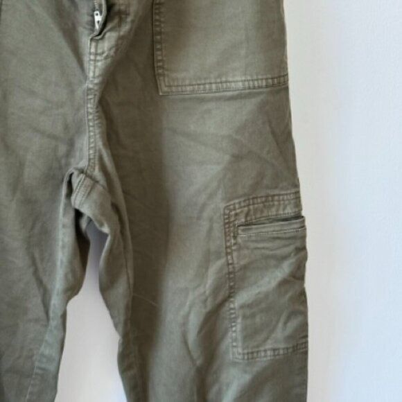Studio Sunday Cotton Twill Cargo Pant in Army Green, Size Medium - Picture 2 of 6